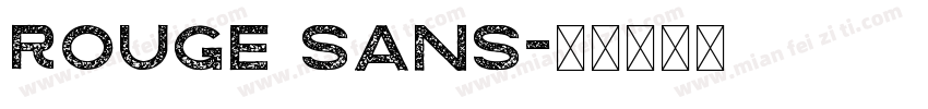 rouge sans字体转换